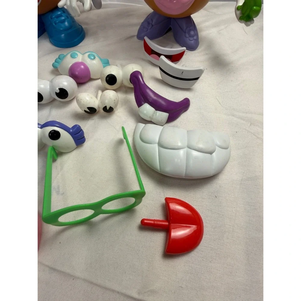 Vintage Playskool Mr Potato Head Lot 3 Bodies Accessories Fireman Princess Toy 1